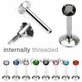 New Design 3MM Cubic Zirconia Prong Setting Body Piercing Jewelry